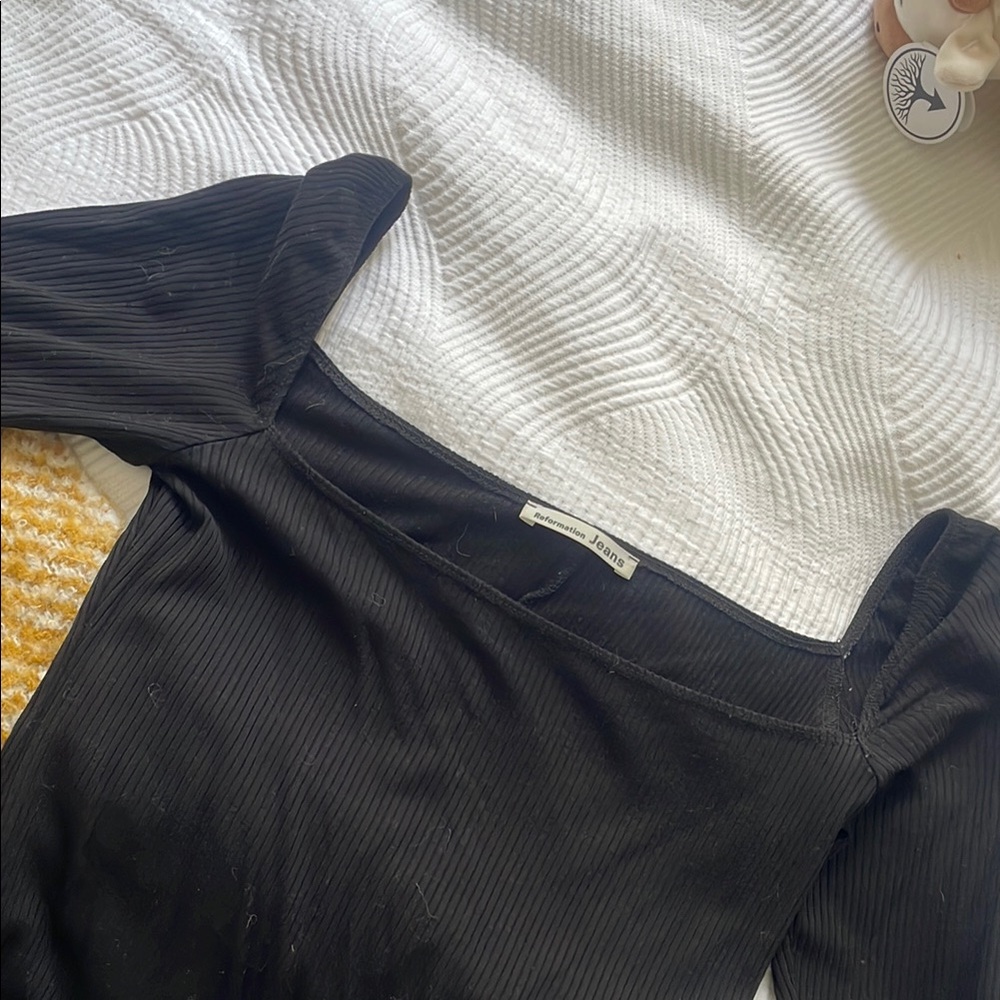 Reformation Square Long Sleeve Bodysuit